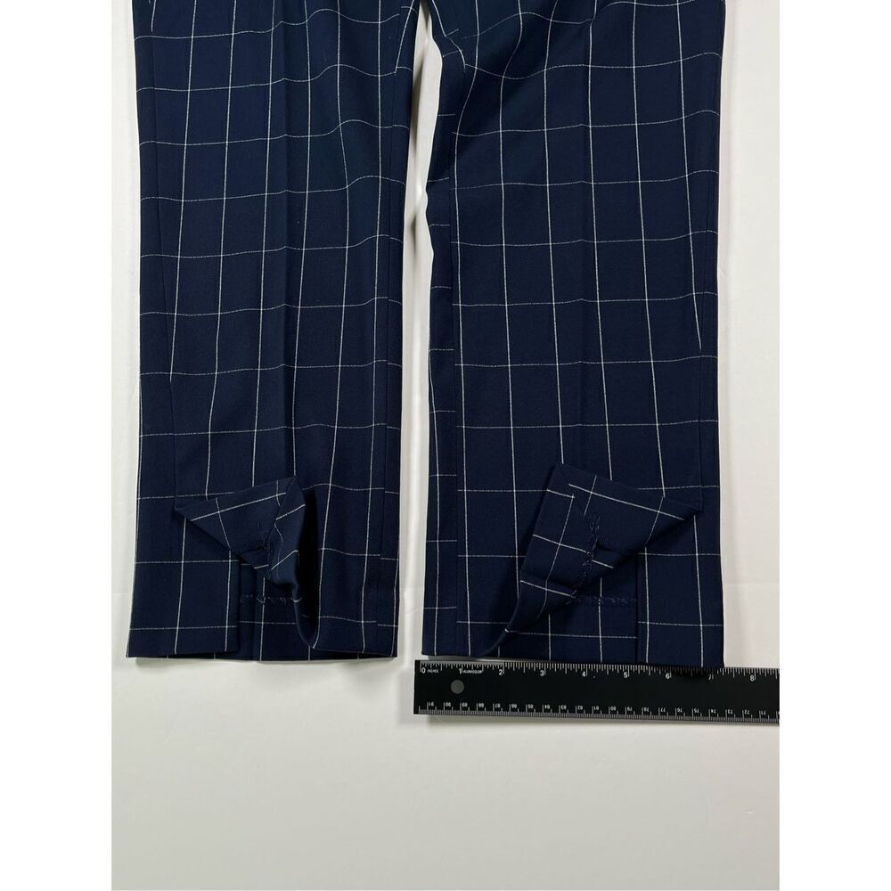 NEW Amanda & Chelsea Hannah Windowpane Modern Fit Straight SplitHem Pant Size 8 - Picture 6 of 9
